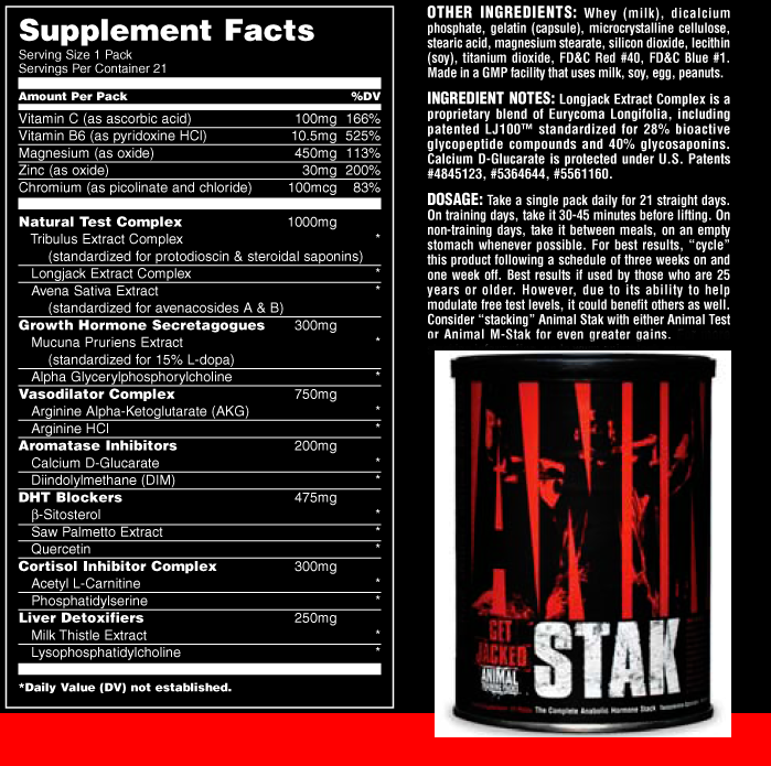 Universal Nutrition Animal M stak 21 peice(s)