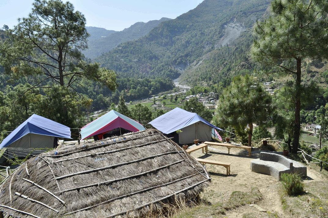 Back to Nature, Nature Camp Alchona, Bhimtal, Nainital Tourism - Adventure Camping near Nainital, Bird watching, Trekking, Bonfire and Nature walks - Group Packages