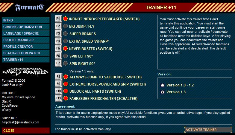 Nfs Carbon V1 4 Trainer Free Downloads